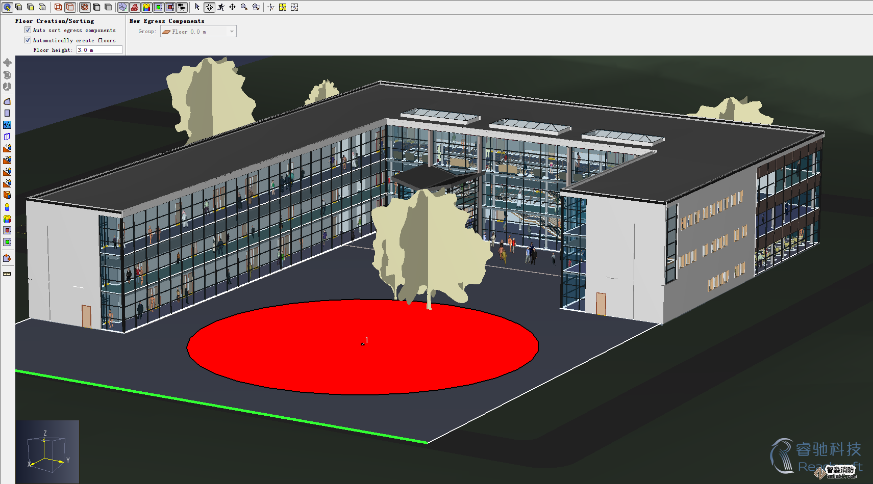 佛山消防安全評估佛山人員疏散能力模擬分析軟件Pathfinder7 佛山消防安全評估佛山人員疏散能力模擬分析軟件Pathfinder7